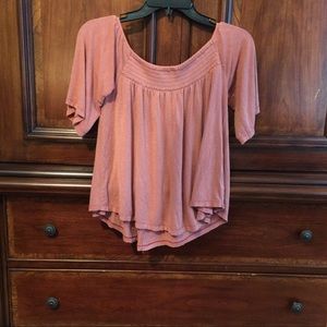 Flowy pink American eagle top
